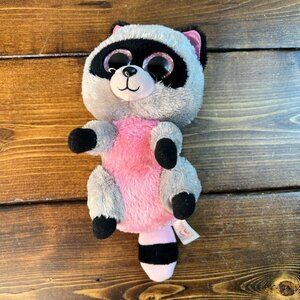 Rocco Raccoon Ty Beanie 2015 Stuffed Animal Beanbag Plush Toy big eyes